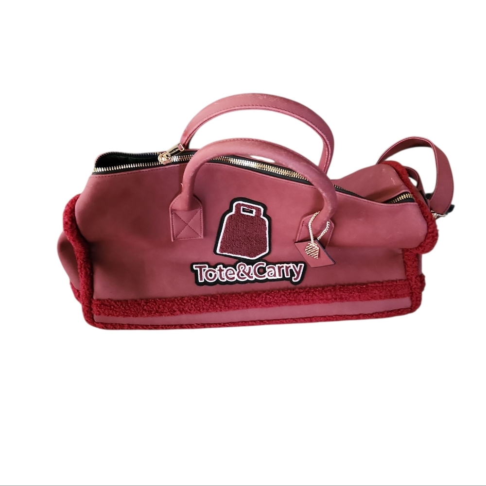 Tote And Carry Varsity Backpack Laptop Travel & Duflle Bag Set - Picture 6 of 7